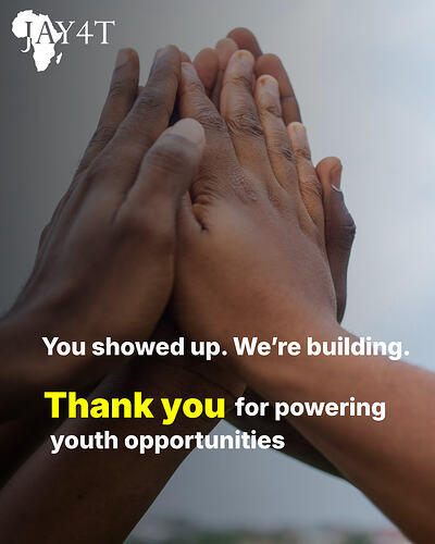 You showed up. We’re building.